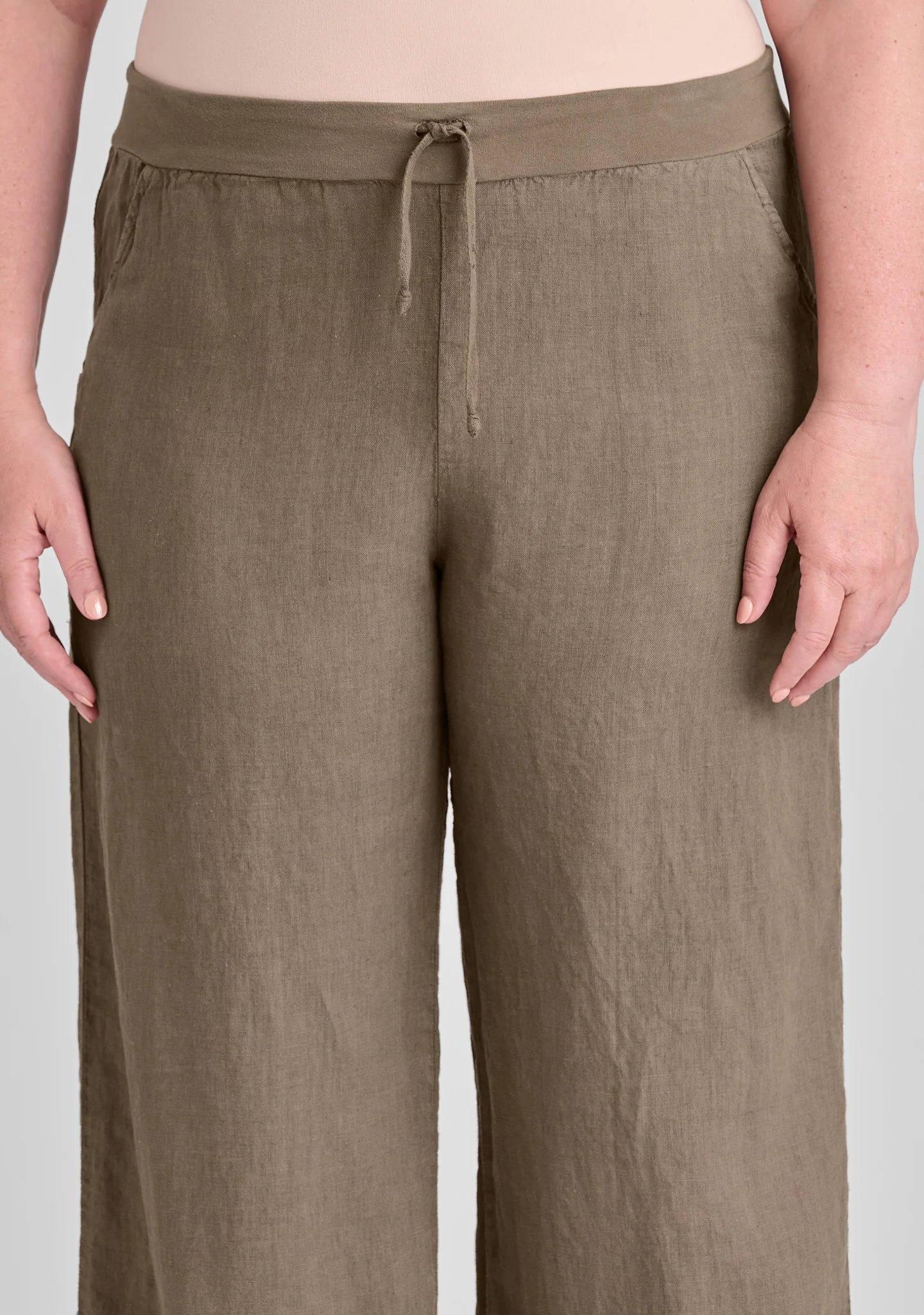 Flat Iron Pant - Linen Drawstring Pants