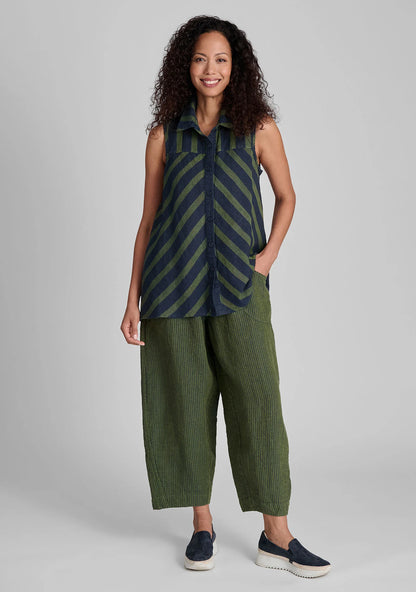 Skyline Blouse - Sleeveless Linen Blouse - FINAL SALE