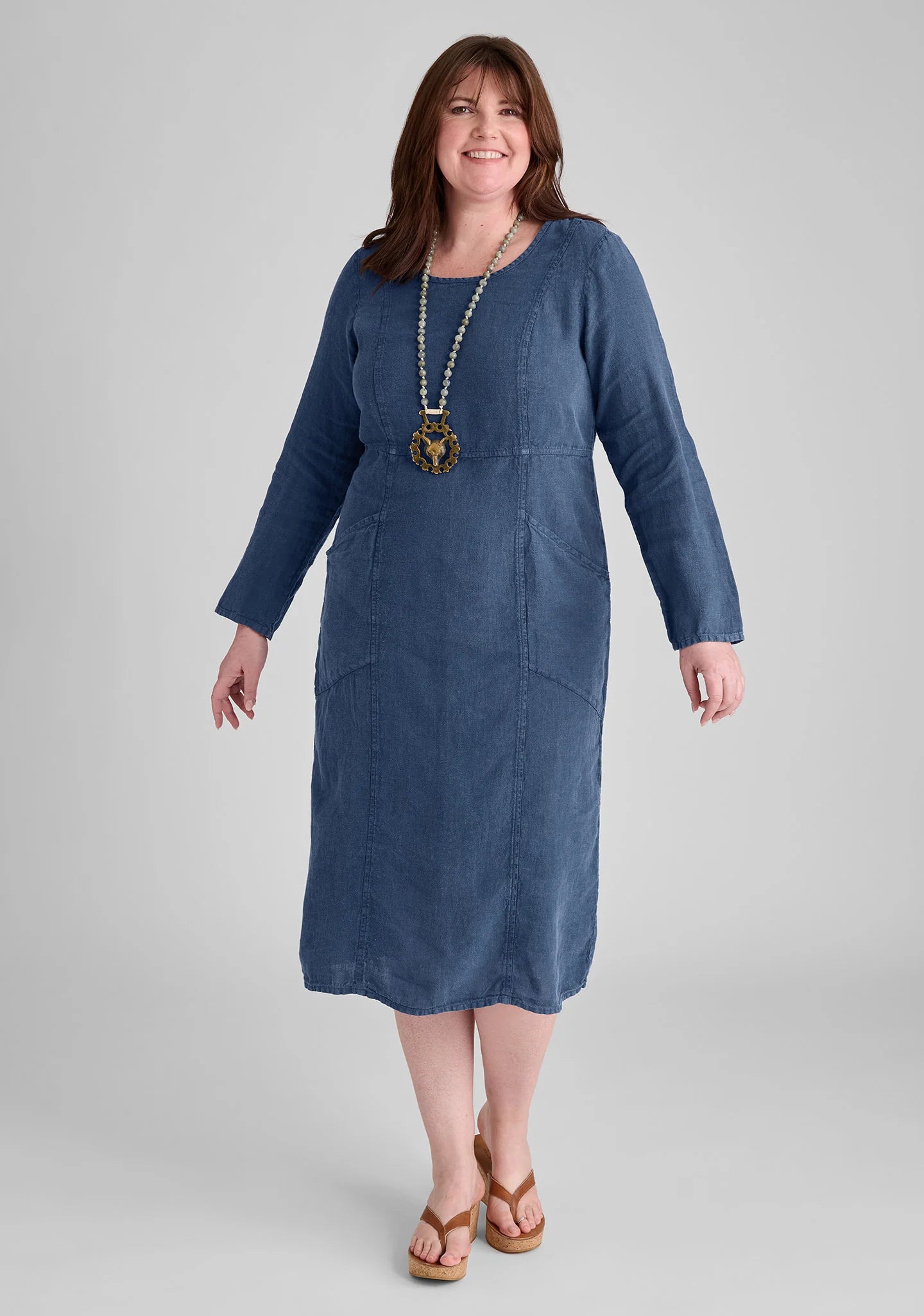Vintage Dress - Linen Dress