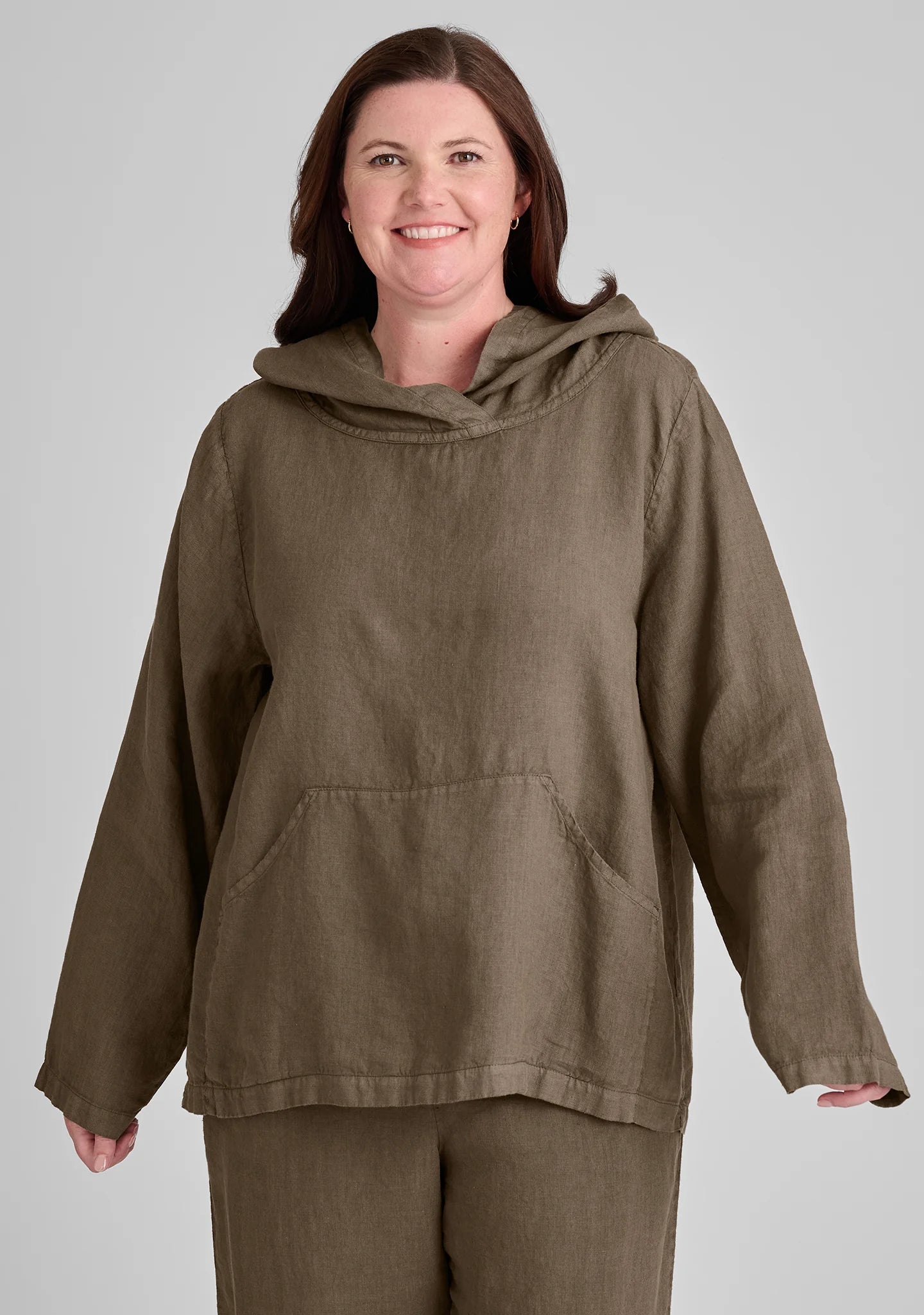 Hoodie - Linen Hooded Shirt