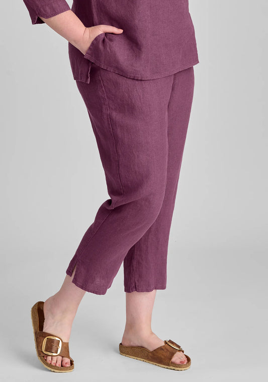 Pocketed Ankle Pant - Linen Pants - FINAL SALE