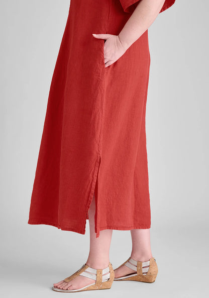 Caftan Dress - Linen Maxi Dress