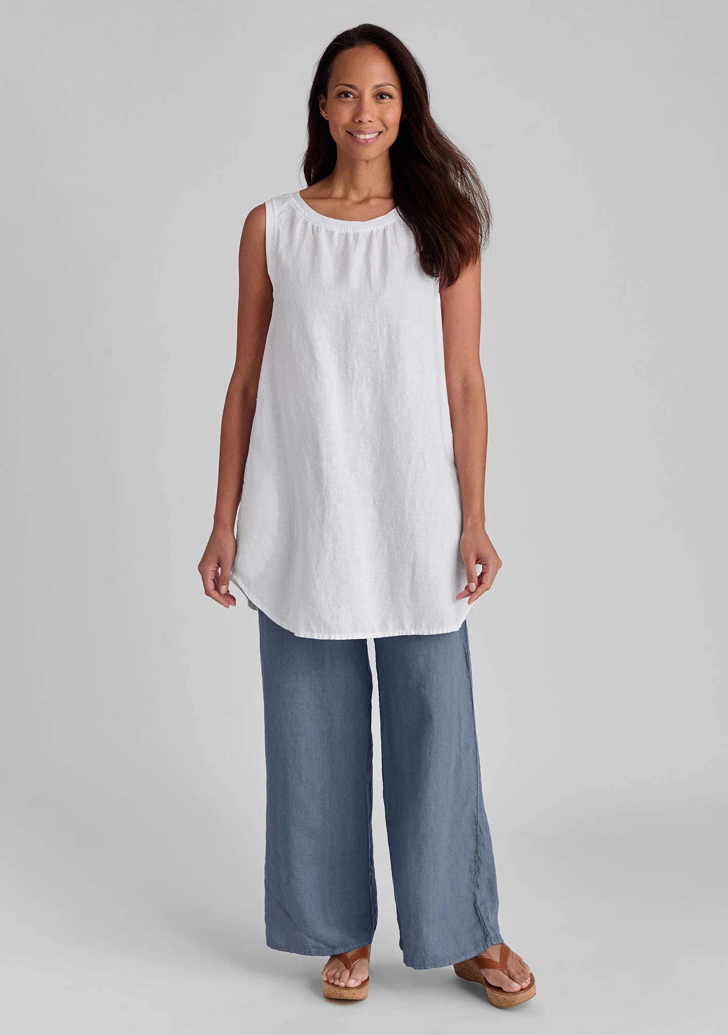Flat Iron Pant - Linen Drawstring Pants