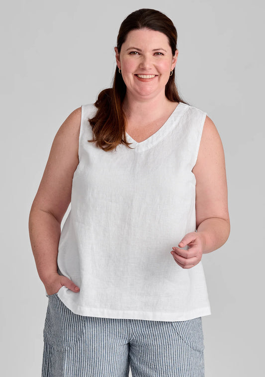 Gem Tank - Linen Tank Top - FINAL SALE