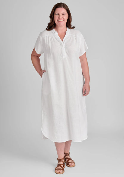 Café Dress - Linen Dress