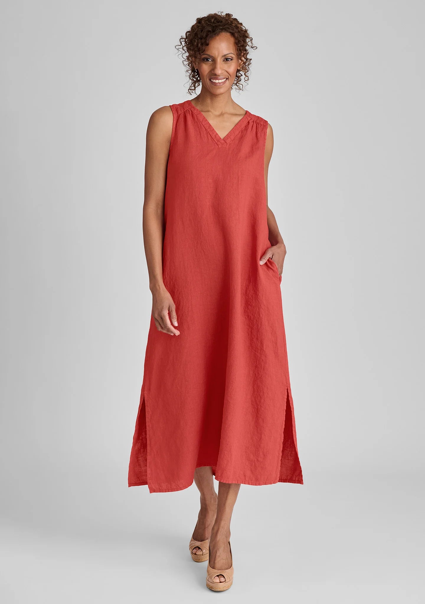 Calypso Dress - Sleeveless Linen Dress