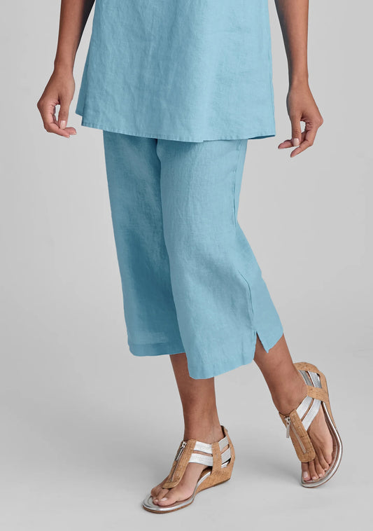 Push Outs - Linen Pants With Elastic Waist - FINAL SALE