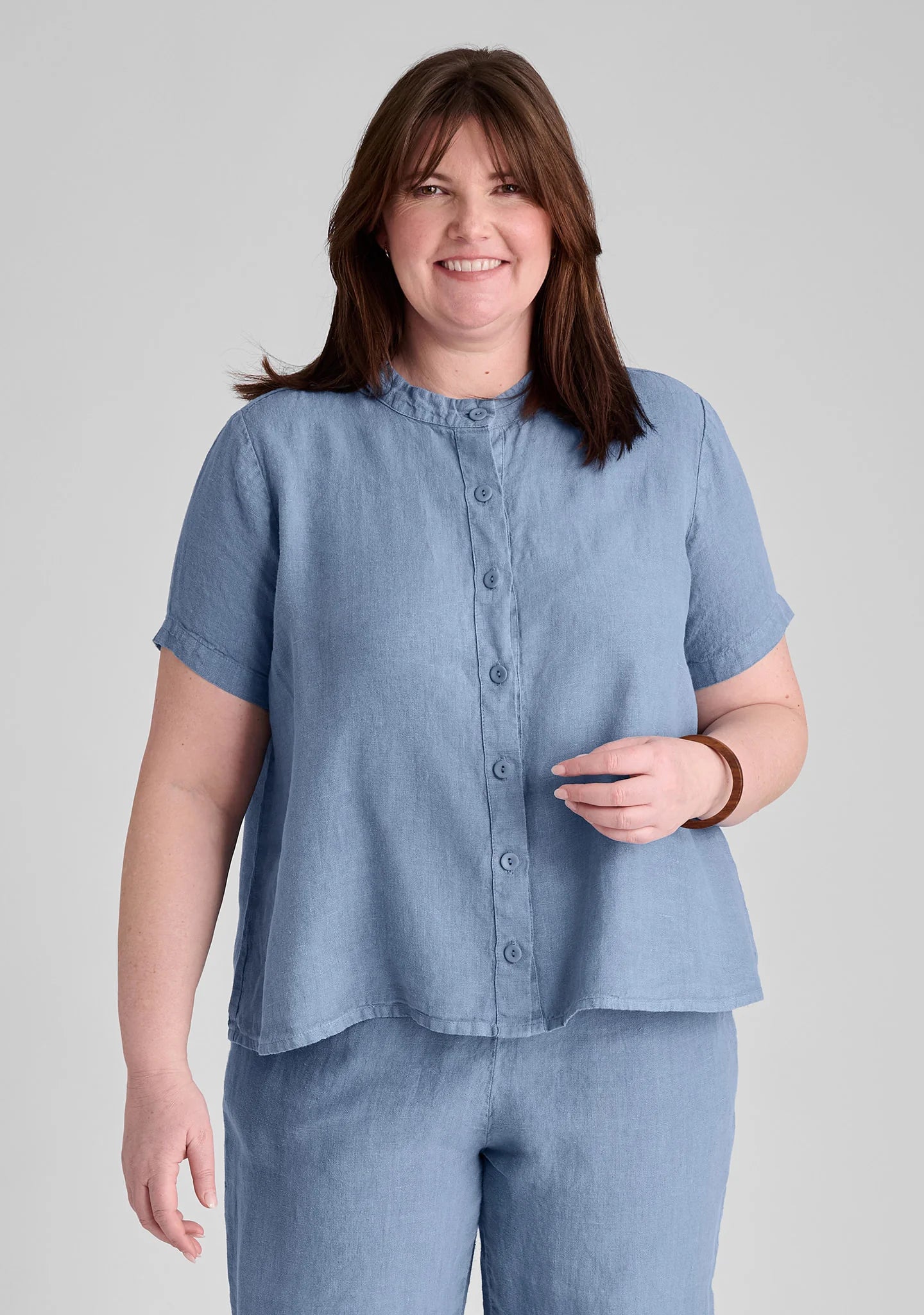 Zdenka Blouse - Linen Button Down Shirt
