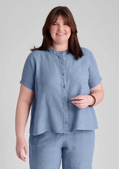 Zdenka Blouse - Linen Button Down Shirt
