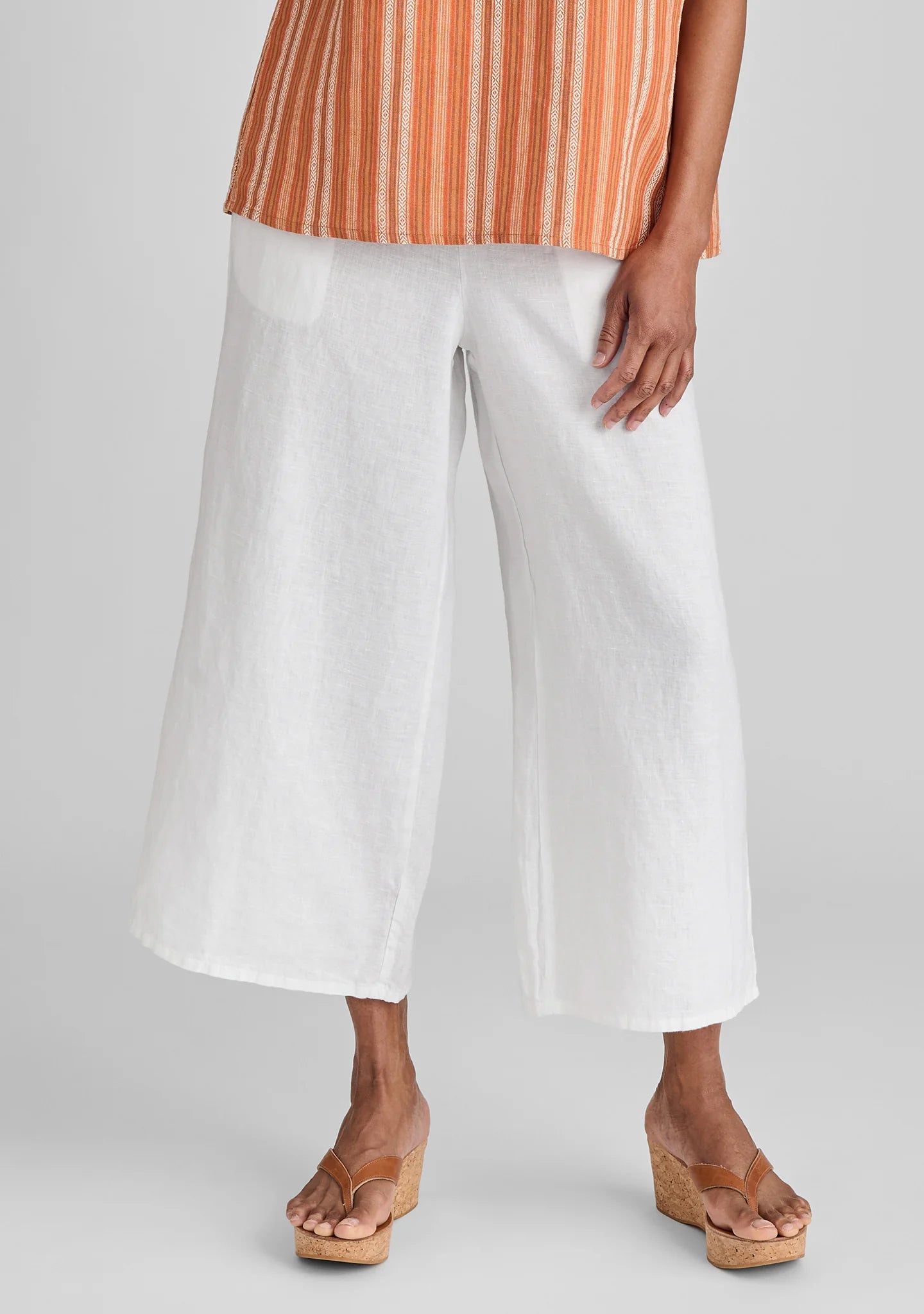 Sociable Flood - Wide Leg Linen Pants
