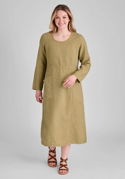 Vintage Dress - Linen Dress