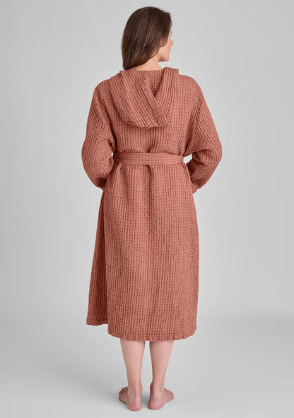 Hooded Wrapper - Linen Robe - FINAL SALE