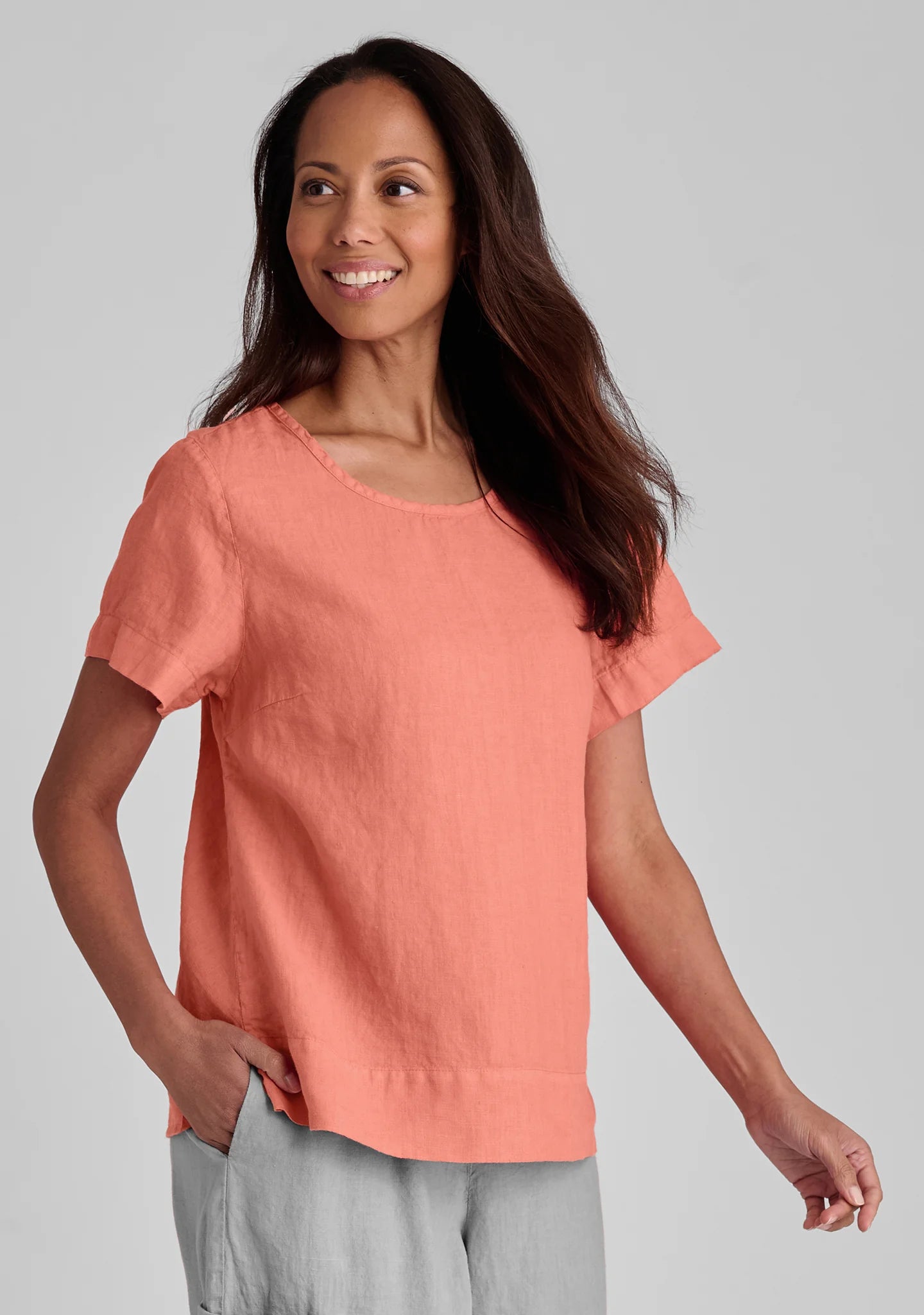 Roadie Tee - Linen T Shirt - FINAL SALE